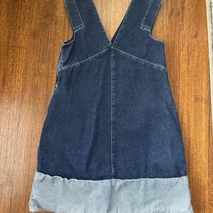COS Backless Denim Dress in Navy and Light blue
